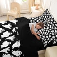 thumbnail image 5 of Homewish Lovely Halloween Ghost 7-Piece Twin Bedding,Silhouette Spooky Pattern Bedding Comforter Set,Black White,Black Reversible, 5 of 8