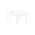 thumbnail image 2 of Fairwinds Gathering Counter Height Dining Square 54" Table with 18" Butterfly Leaf finished in Black & Cherry, 2 of 2