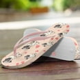thumbnail image 3 of POLERO Cute Pug Flip Flops for Women Beach Arch Support Waterproof Shower Shoes for Daily Walking, 3 of 7