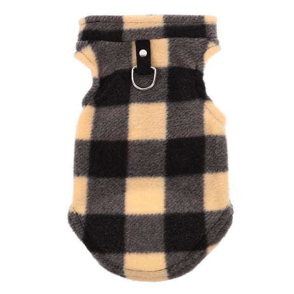 LOLIPPYY Warm Dog Fleece Vest with D- for Leash Attachment, Comfortable and Cozy Winter Pet Jacket