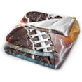 thumbnail image 4 of Football Blanket for Boys Girls, Cool Football Themed Design Printed Throw Blankets for Kids Lap, Chair, Warm Soft Cozy Blanket, 30"x 40", 4 of 6