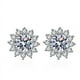 thumbnail image 5 of Pendientes de plata de ley S925, pendientes de girasol, pendientes de moissanita para mujer, 5 of 5