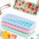 thumbnail image 1 of 3PCS Silicone Ice Mold, with lid, BPA-free ice cubes, 1 of 5