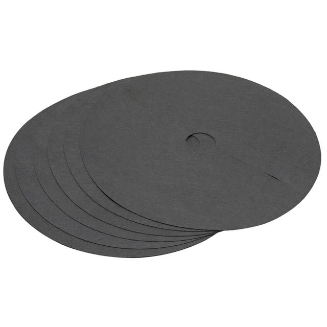 Unique Bargains 15cm Tree Mulch Ring Nonwoven Tree Protector Mat Plant Cover Black 6 Pack
