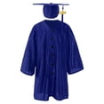 thumbnail image 3 of WENXIAOO Children Primary School Graduation Cap and Gown Set Button Down Blue Cap and Gown with Tassel, 3 of 7