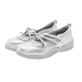 thumbnail image 5 of Zapatos de plataforma de cuero Mary Janes para mujer de color plateado, 5 of 5