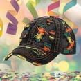 thumbnail image 2 of Peichun Retro Ripped Distressed Denim Hats for Men Women Casual Style Distressed Brim Baseball Caps with Curved Visor Unisex Adjustable Comfort Soft Top Sun Hats Navy1 One Size, 2 of 7