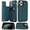 Green, variant on Phone Case for iPhone 17 Air 16e 16 15 14 13 12 11 Pro Max XR XS Max SE 2022/Luxury Flip Folio Wallet Cover Card Slots and Kickstand for Girls Women/Protective Phone Case