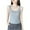 Gray, variant on Uaswgudfs Women Cotton Round Neck Movement Basic Ribbed Tank Top Shaping Casual Tops