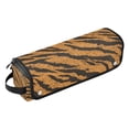 thumbnail image 2 of Hair Tool Organizer Bag with Heat Resistant Mat Removable Travel Storage Case for Hot Air Brushes Curling Irons Tiger Stripes Pattern, 2 of 8