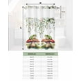 thumbnail image 6 of No Hook Shower Curtain with Snap in Liner, Frog Mushroom Flowers Watercolor Plant Leaves Hotel Shower Curtains for Bathroom, Washable Shower Curtain Liner Set with Mesh Top Window, 72”x78”, 6 of 6