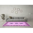 thumbnail image 3 of Ahgly Company Indoor Square Abstract Purple Modern Area Rugs, 7' Square, 3 of 4