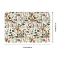 thumbnail image 3 of Non Slip Door Mat, Mushroom garnish Fast Drying Bath Tub Mats, Absorbent Bathroom Rugs Entrance Welcome Mat, Bath MatS for Tub, Floor, Home, Kitchen, Hotel,16x24in, 3 of 6