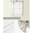Christmas Pinecone Tie Up Curtains for Kitchen Bathroom Bedroom Windows