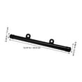 thumbnail image 2 of OUNONA 2Pcs Black PVC Poster Hanger Rail for Wall Flag and Art Display Easy Installation Indoor Outdoor, 2 of 8