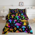 thumbnail image 2 of Homewish Abstract Ombre Mushroom Full Size Comforter Sets 3-Piece for Boys Girls,Gradient Starry Sky Bedding Comforter Set,Botanical Plants Lightweight Bedding Sets,Lightweight Room Decor, 2 of 8