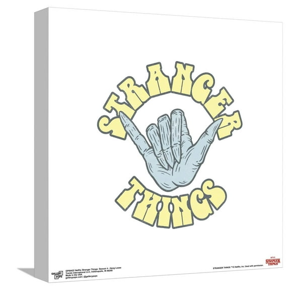 Gallery Pops Netflix Stranger Things: Season 4 - Hang Loose Canvas Wall Art, Unframed Version, 12" x 12"