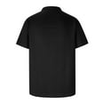 thumbnail image 7 of Men's Zippered Small Square Shirt Short Sleeve Slim Casual Top Summer Fashion Golf T-Shirt, 7 of 7