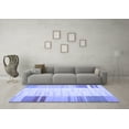 thumbnail image 3 of Ahgly Company Machine Washable Indoor Rectangle Abstract Blue Contemporary Area Rugs, 8' x 12', 3 of 4