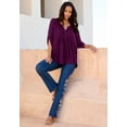 thumbnail image 4 of Roaman's Women's Plus Size Hand Crinkled Tara Shirt, 4 of 4