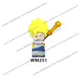 thumbnail image 1 of Bloques de construcción de Dragon Ball Z para niños, Mini figuras de acción, cabezas, juguetes educativos, regalos de cumpleaños, WM6032 qym unisex, 1 of 2