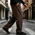 thumbnail image 2 of Klisyaur Straight Legs Sweatpants for Mens Elastic Waist Casual Loose Trousers with Pockets Workout Sports Pants, 2 of 6