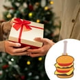 thumbnail image 4 of Unique Bargains 1 Pc Skinny Burger Luggage Tag for Travelling Orange Yellow, 4 of 5