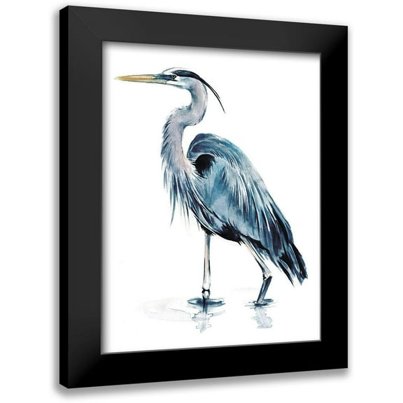 Parker, Jennifer Paxton 12x14 Black Modern Framed Museum Art Print Titled - Blue Blue Heron II