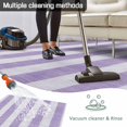 thumbnail image 5 of Purple Striped Outdoor Rug 6x9 Ft - Reversible Patio Rug Outdoor Camping Rugs, Farmhouse Vintage Stripes Washable Indoor Outdoor Area Rugs, Non-Slip Outdoor Carpet Runner for Deck/Porch, 5 of 8