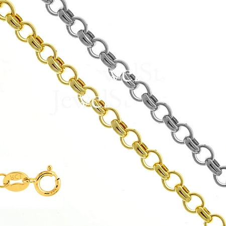 - 14k Yellow Or White Gold 1.85 mm Rolo Chain Necklace 16