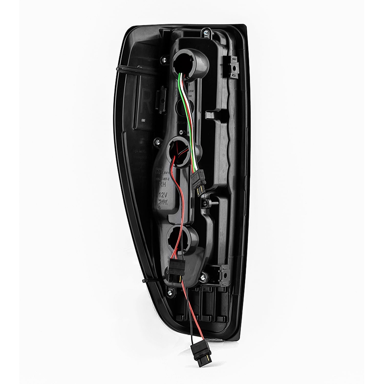 AKKON - Fits 04-12 Chevy Colorado GMC Canyon 06 Isuzu i-280 i-350 07-08 i-290 i-370 Full LED Tube Black Smoked Tail Lights Pair