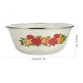 thumbnail image 4 of 4 Pcs Bol à Soupe Rétro en Émail Bassin en Émail Multifonctionnel Vaisselle Vintage en Émail, 4 of 7