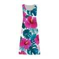 thumbnail image 4 of Summer Dresses for Women Ruffle Tiered Sleeveless Floral Print Mini Dress Beach Dress for Resort Wear Evening Events Sundress, 4 of 5