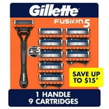 Gillette Fusion5 Men's Razor Handle + 9 Cartridges