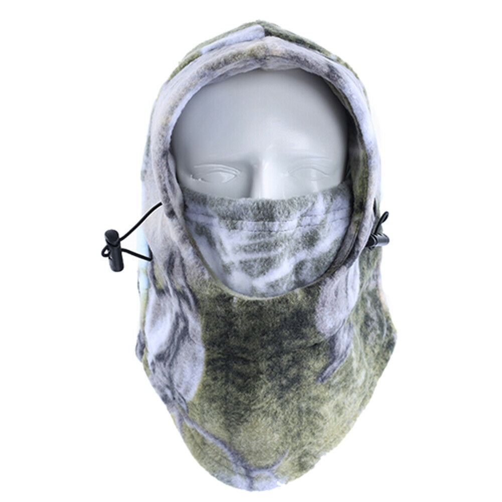 Camouflage Hunting Winter Neck Warmer Fleece Balaclava Ski Hood Full Face Mask 