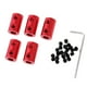 thumbnail image 5 of Acoplador de Acoplamiento de Eje de Motor Baoblaze 5x5 Piezas con Llave y Tornillo Color Rojo, 5 of 8