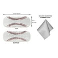 thumbnail image 2 of WIRESTER Durable Hard Clamshell Eyeglass Case with Microfiber Cloth - Baseball, 2 of 6