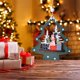 thumbnail image 3 of Fiudx Ofertas relámpago Navidad Nuevos adornos navideños para colgar Adornos para árboles de Navidad Adornos navideños Adornos de madera tridimensionales para colgar en forma de ciervo, muñeco de nie, 3 of 4