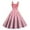 Pink, variant on 2026 Valentine's Casual Brunch Spaghetti Strap Dress, Heart Print Flowy Flared Sundress Valentine's Wear Hot Pink S