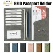 Passport Holder,Passport Holder Card Slots,Cute Passport cover for Women/Men,Waterproof RFID Blocking Travel Wallet