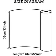 PU Leather (13x 55) Black Leather Roll Solid Color Synthetic Faux Leather for Dressing Sewing Crafting - Black 0 4mm Thick