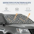 thumbnail image 4 of Daiia Lovely Penguin 2PCS Car Windshield Sun Shade, Foldable Sun Shield for Car Front Window, Auto Sun Blocker Visor Protector Universal for Truck SUV Pickup-Small, 4 of 7