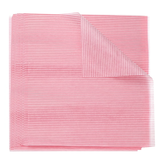 Uxcell 100pcs Square Striped Pattern Wax Paper Sheets 9.84" x 8.46" for Sandwich Baking Paper, Red