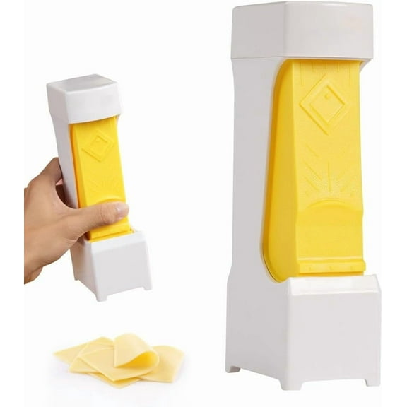 One-Click Butter Cutter with Stainless Steel Blade - Portable Stick Slicer for Cheese, Bread, Cakes & Cookies (1)