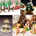 thumbnail image 3 of Juego de cortadores de galletas 3d de acero inoxidable navideño, moldes para galletas, 8 piezas, 3 of 5