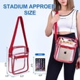 thumbnail image 2 of USPECLARE Monedero transparente para eventos de estadio Bolsa de mensajero transparente para hombres y mujeres, 2 of 4