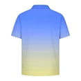 thumbnail image 4 of ZOYOEN Boys Gradient Polo Shirts- Breathable Summer Fashion Short Sleeve Kids Performance Shirts Light Blue Size 5-14, 4 of 7