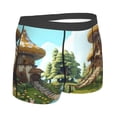 thumbnail image 2 of Rateoe Cartoon Mushroom House Mens Boxer Briefs Poly Spandex Performance Boxer Briefs Underwear Hem Boxer Briefs - XX-Large, 2 of 8