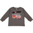 thumbnail image 3 of Inktastic I'm 4 Fire Truck 4th Birthday Boys or Girls Long Sleeve Toddler T-Shirt, 3 of 5