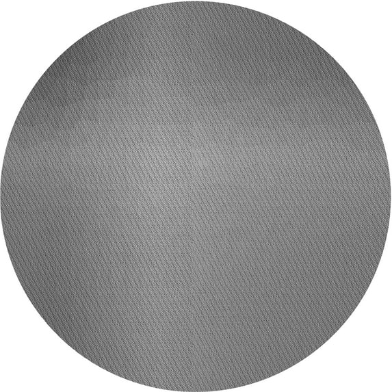 Ahgly Company Machine Washable Indoor Round Transitional Ash Gray Area Rugs, 7' Round